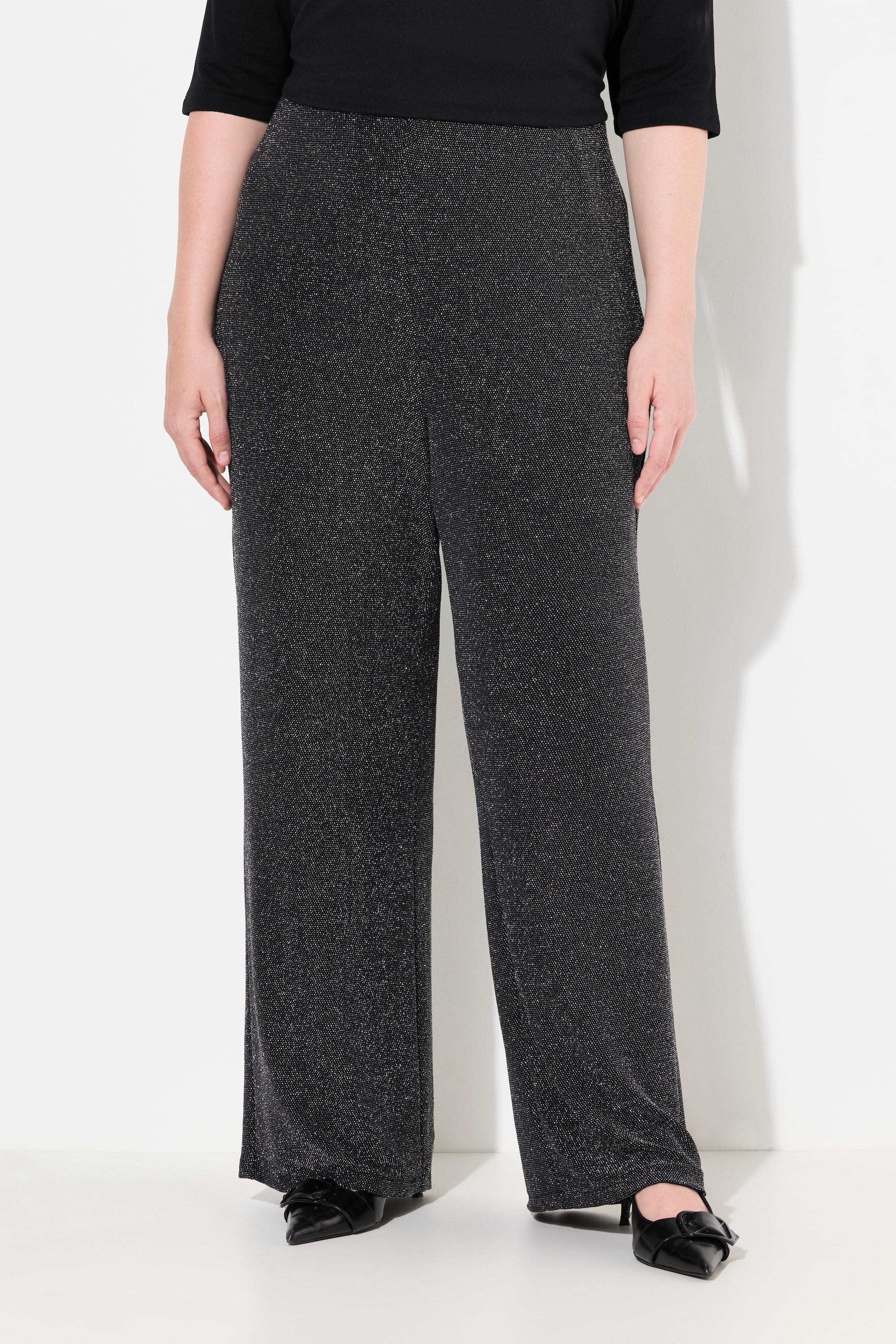 Pantalon en jersey à paillettes, ULLA POPKEN