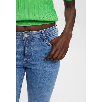 Stretch Straight Jeans in Mid Rise ESPRIT