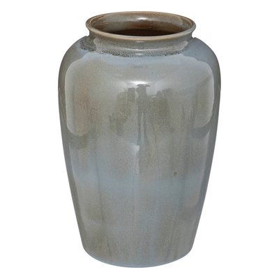 Vase "Sea view" - céramique - bleu gris - H29 - 5 cm ATMOSPHERA
