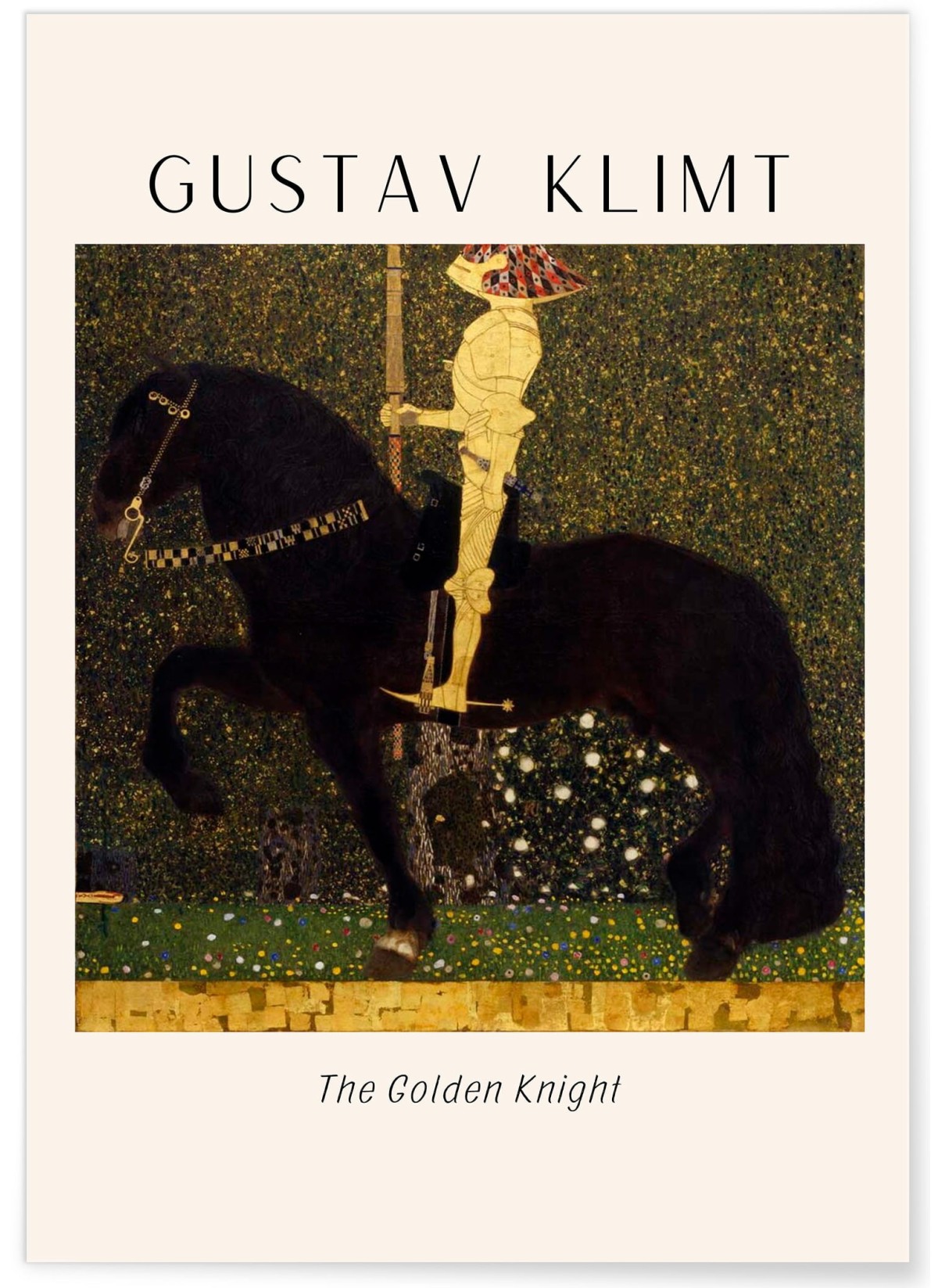 Affiche Gustav Klimt « The Golden Knight », L'AFFICHERIE