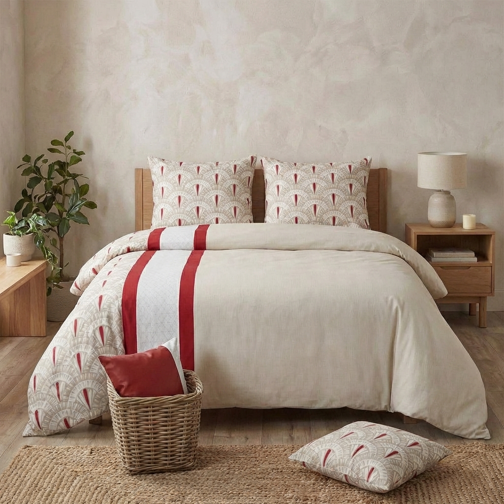 Parure de lit - Housse de couette Coton 57 fils, EDEN