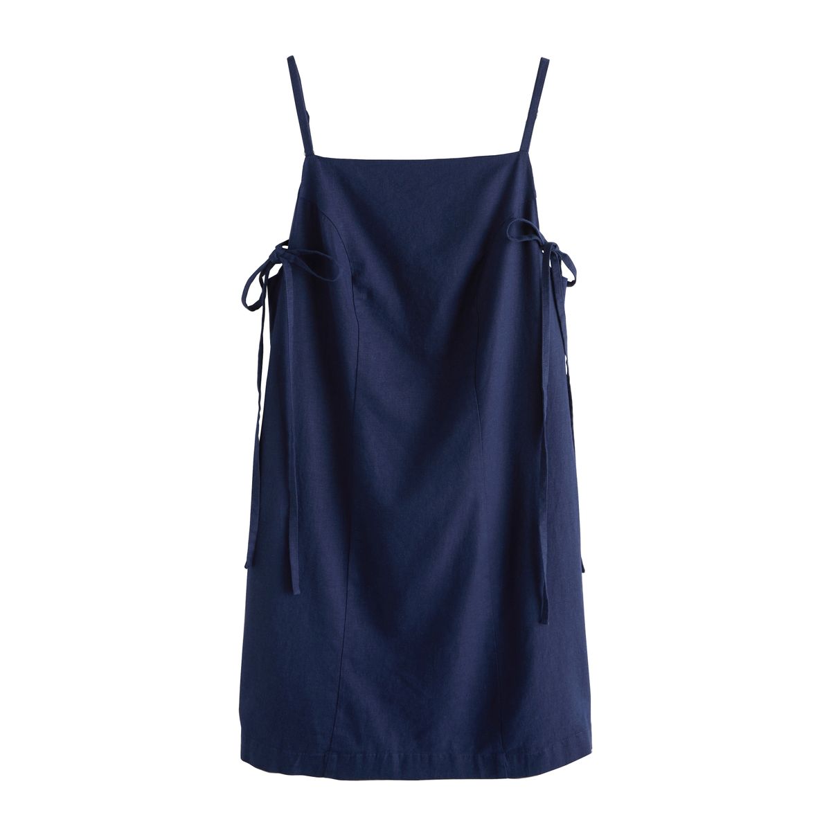 Robe d’été courte en lin à encolure carrée, NEXT