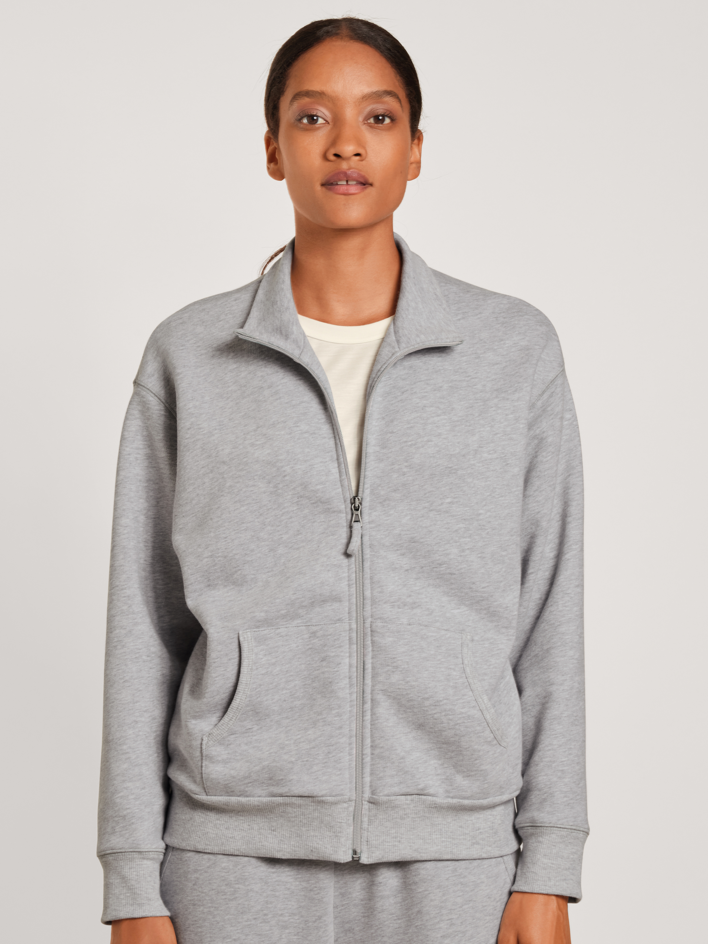 Veste, Cradle to Cradle Certified® manches longues Coton LOUNGE & RELAX, CALIDA