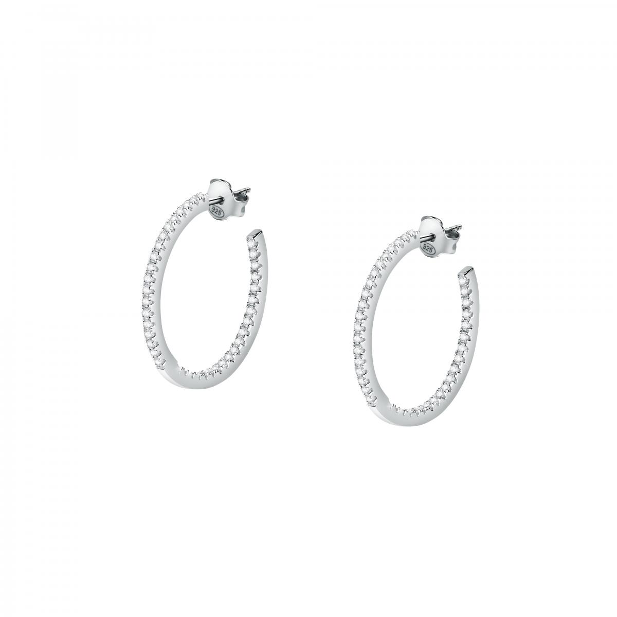 Boucles D'oreilles En Argent 925 Creole, BLUESPIRIT