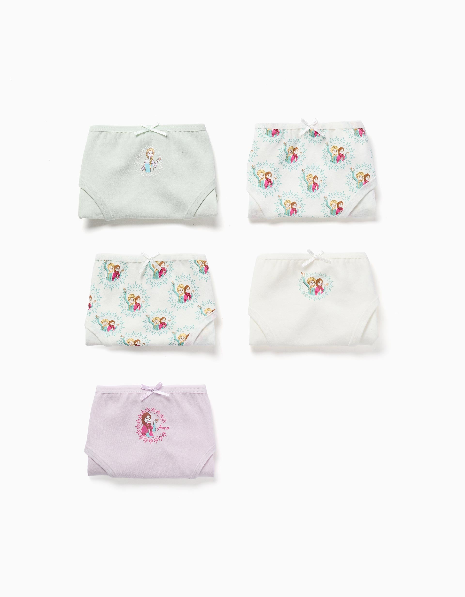 Lot de 5 culottes en coton avec imprimés La Reine des Neiges, ZIPPY