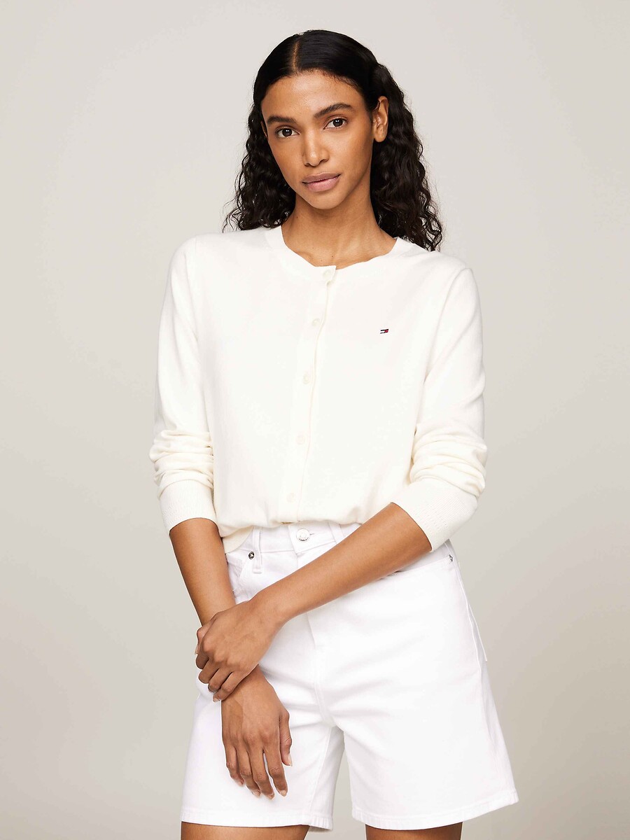 Cardigan col rond , TOMMY HILFIGER