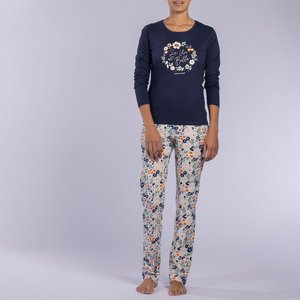 Pyjama met lange mouwen in jersey, Lazuli NAF NAF image