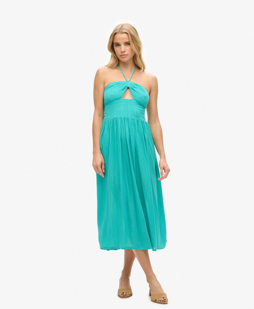 Robe mi-longue ajourée, SUPERDRY