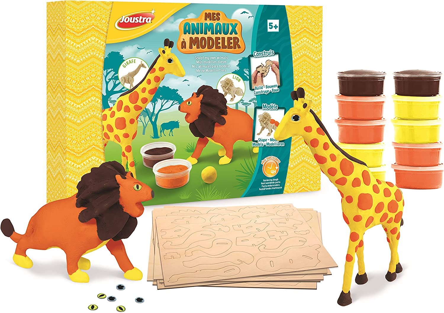 Mes Animaux De La Savane à Modeler - Joustra, JOUSTRA