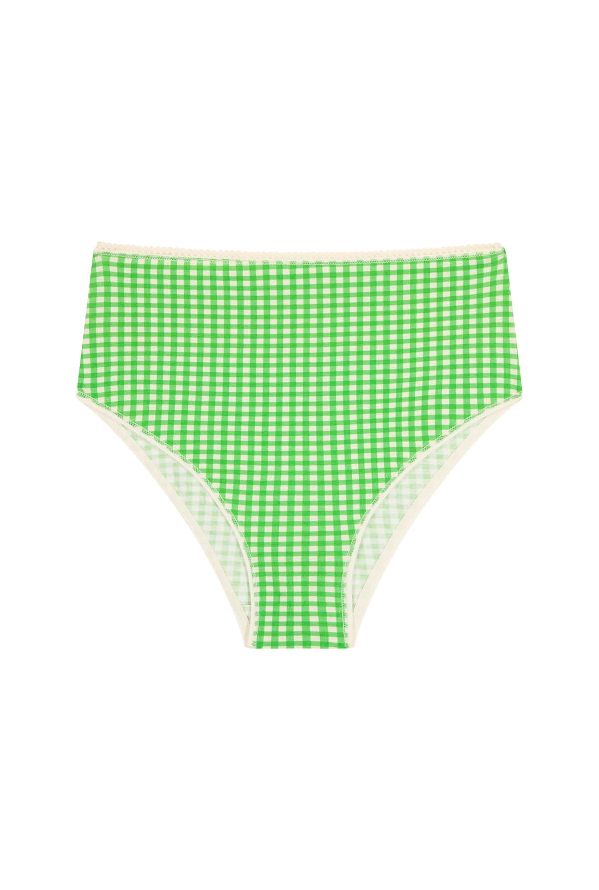 Culotte taille haute vichy vert, WE ARE JOLIES