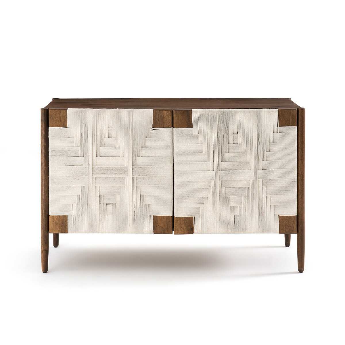 Product photograph of Jepara Solid Mango Wood And Braiding Sideboard from La Redoute UK