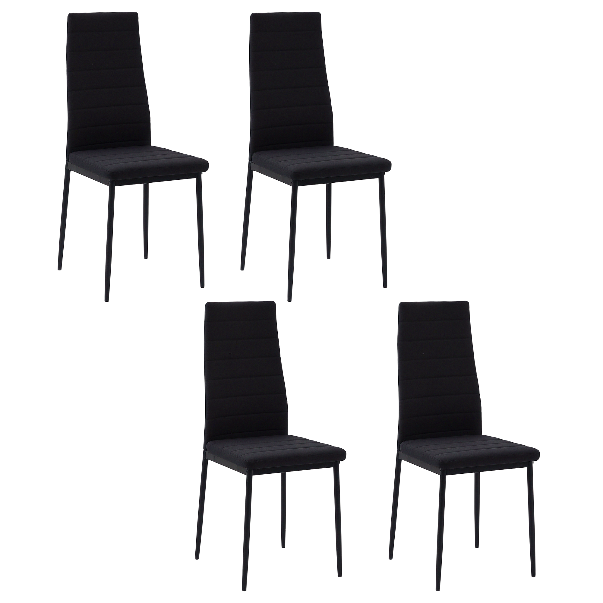 Chaise de salle à manger Lin (100% polyester), HOMCOM