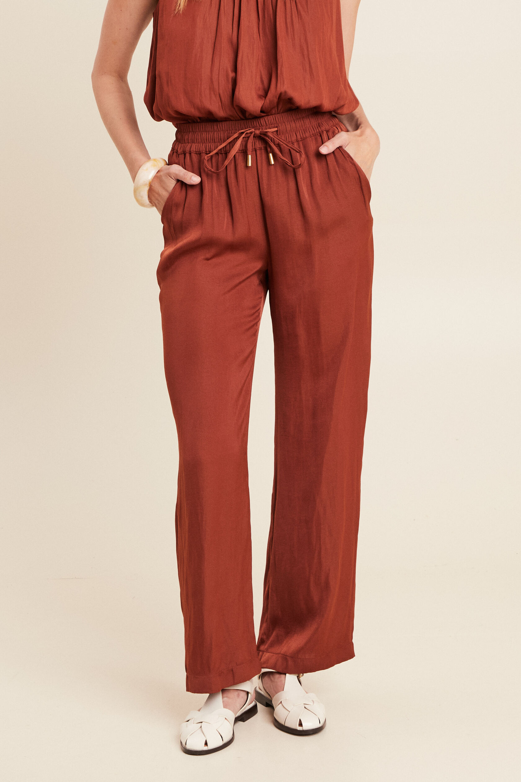 Pantalon large taille haute, BREAL
