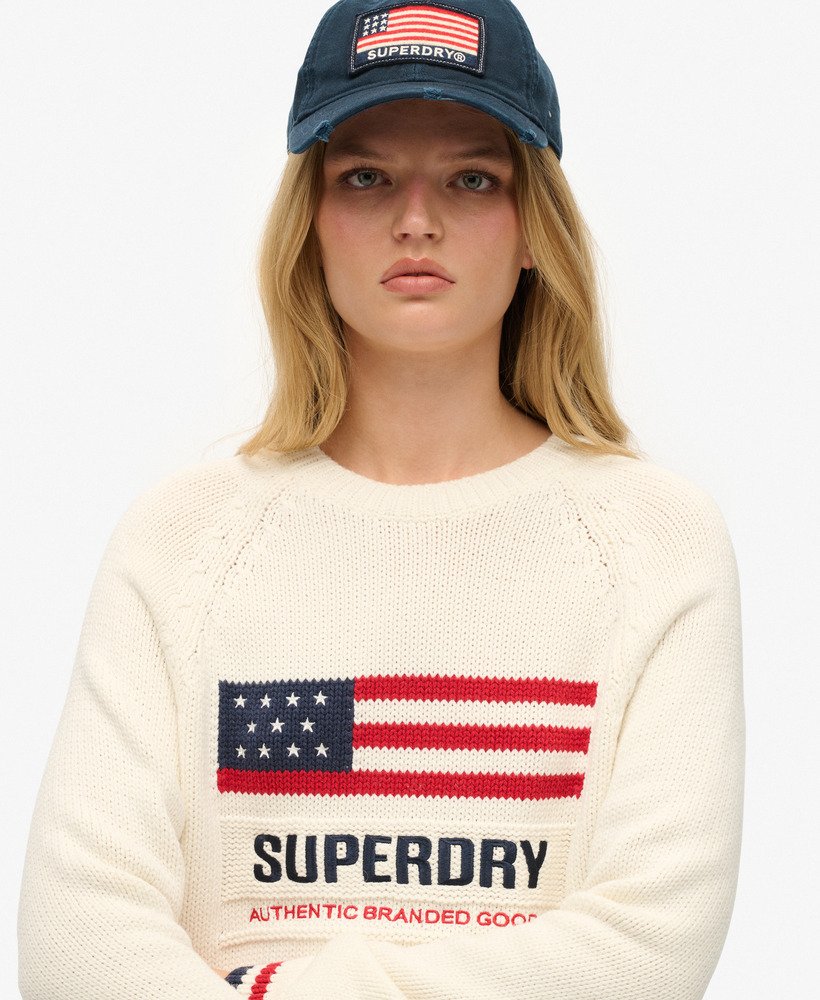 Pull ras du cou Americana, SUPERDRY
