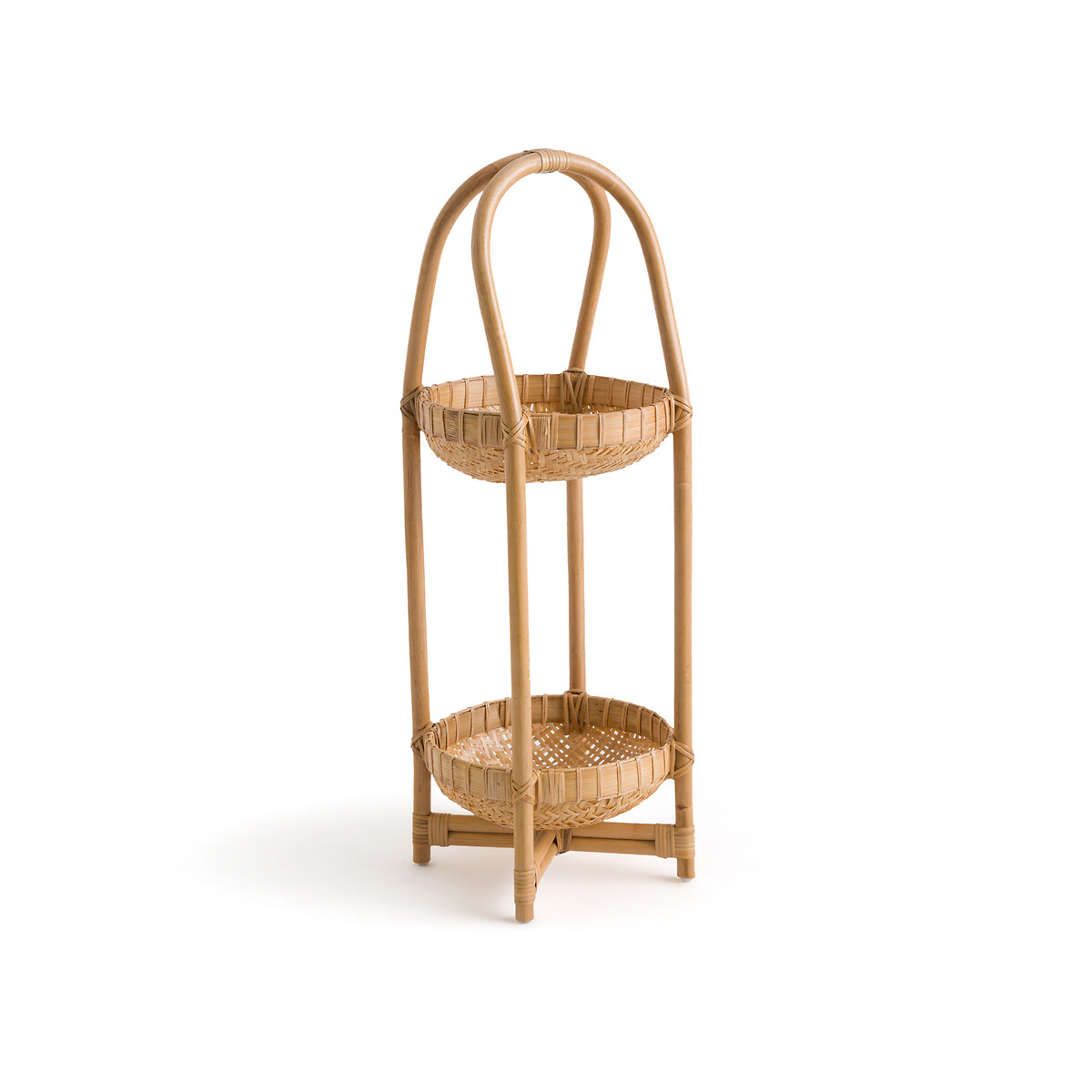 Jyska Rattan & Bamboo Shelf Unit with 2 Baskets