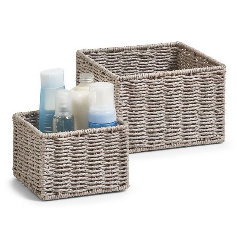 Panier rangement fibre de papier, ZELLER PRESENT