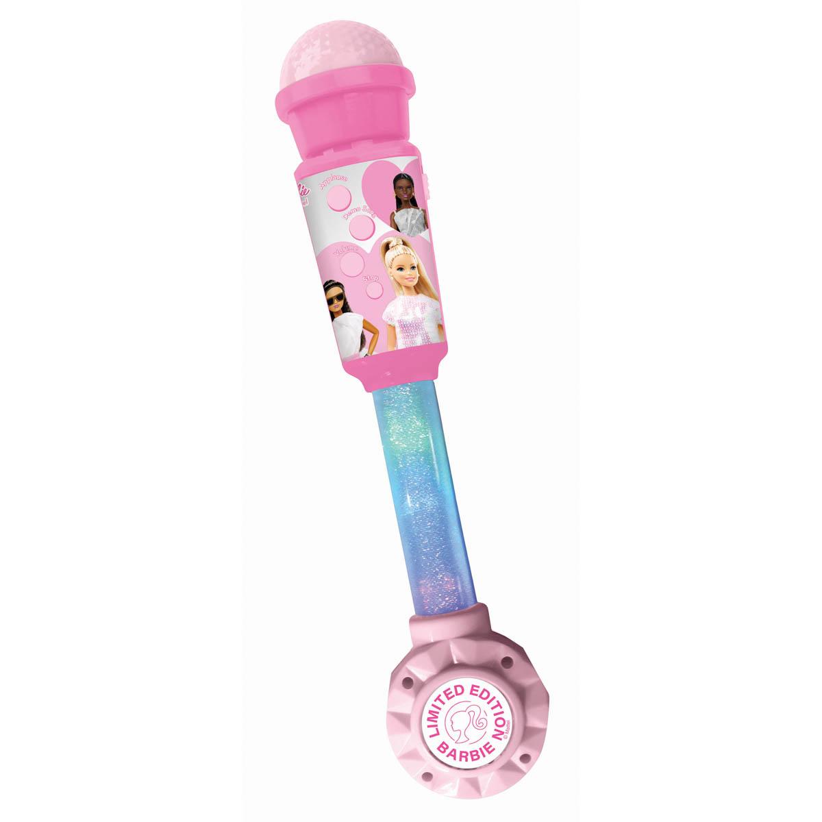 Microphone Barbie avec tube lumineux, LEXIBOOK