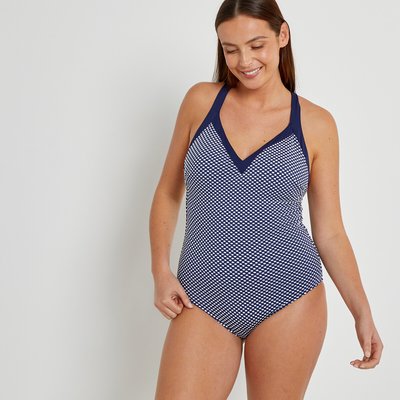 Shaping Crossover-Back Swimsuit LA REDOUTE COLLECTIONS PLUS