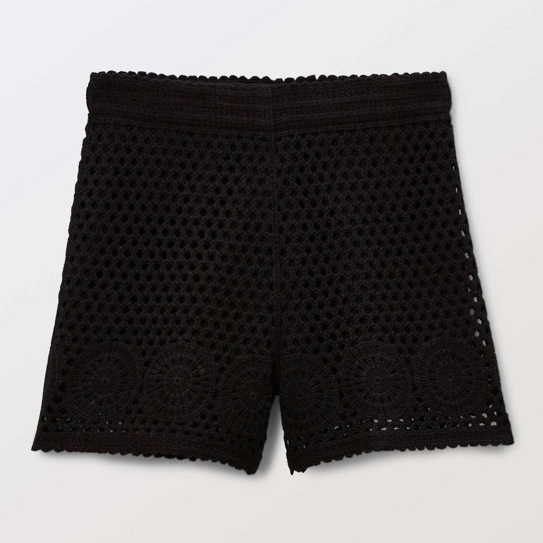 Short en crochet en coton, MONOPRIX
