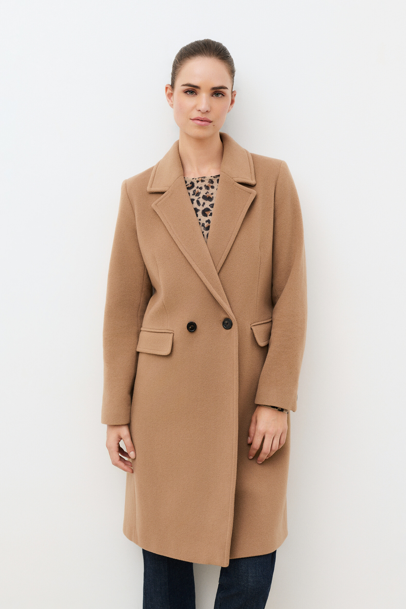 Manteau droit en laine GREGORY, CAROLL