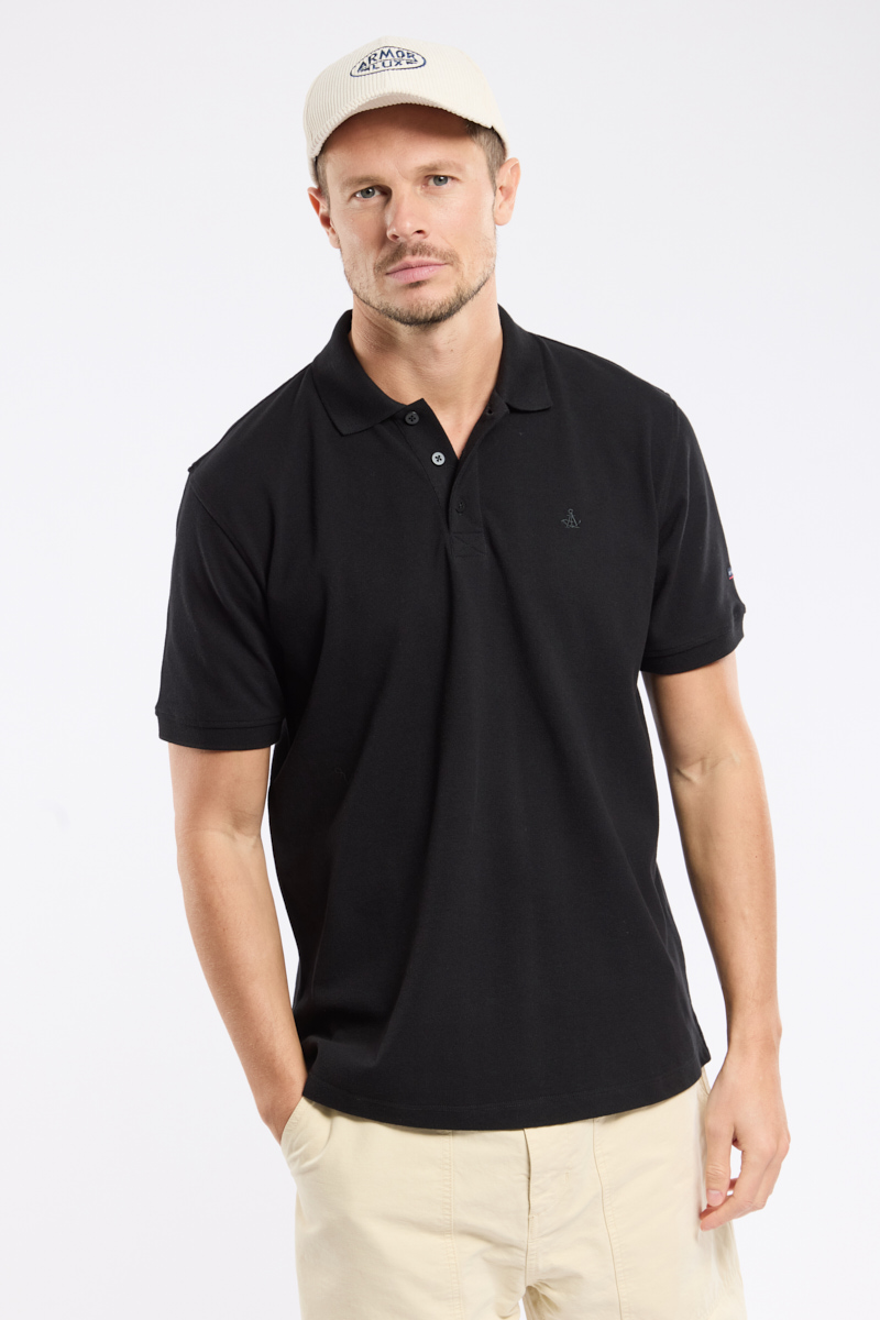 Polo manches courtes en coton piqué, ARMOR-LUX