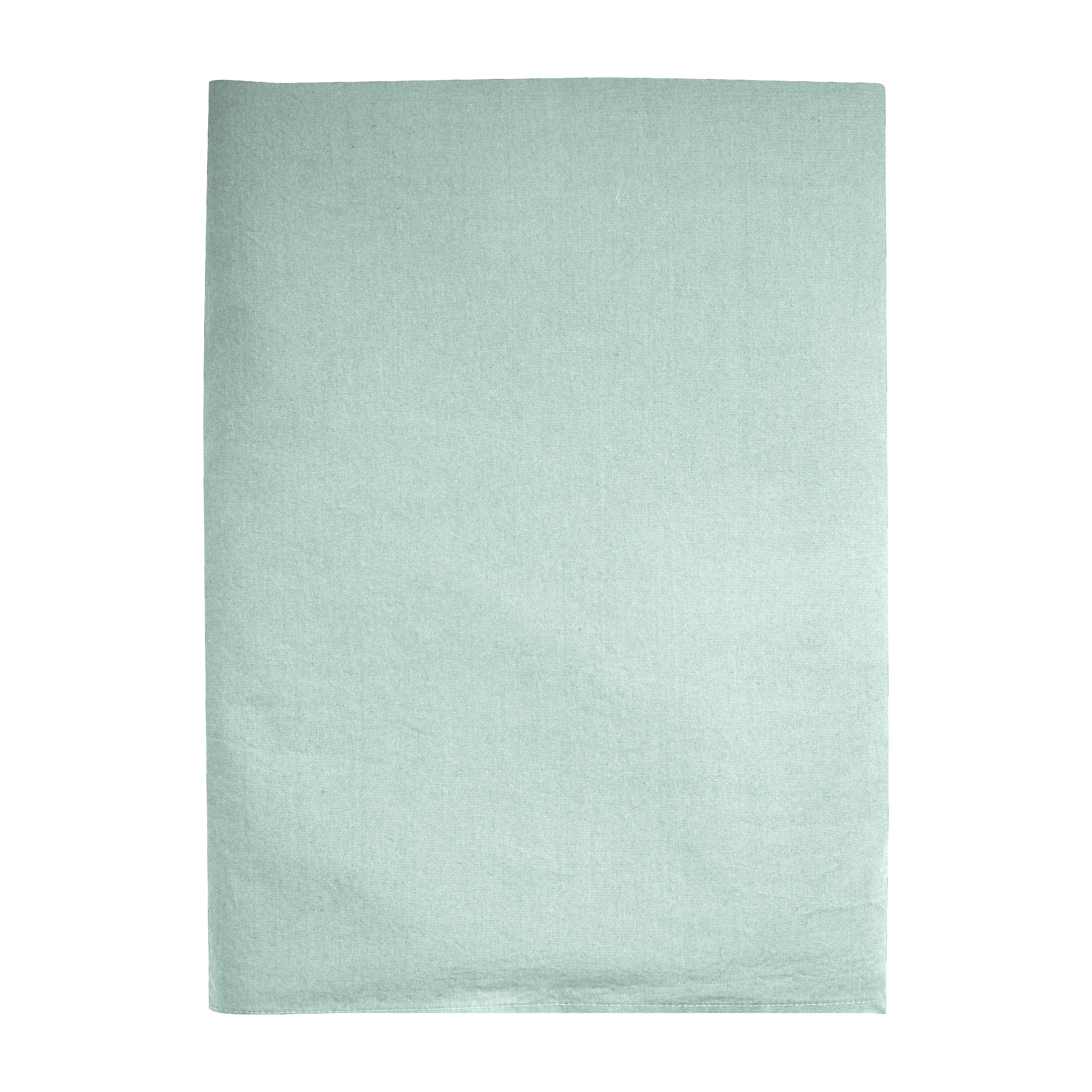 Drap plat en percale de coton lavé, DOUCEUR LAVÉE, BLANC CERISE
