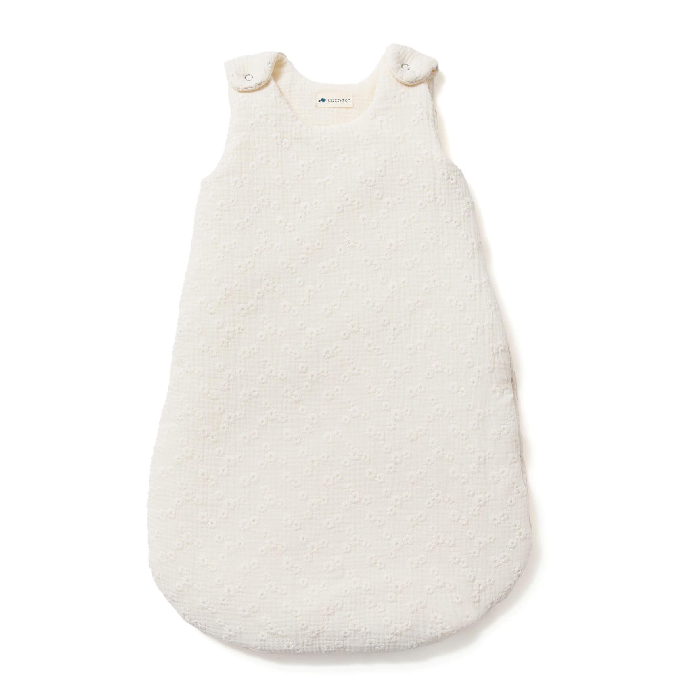 Gigoteuse gaze de coton BRODERIES ÉCRU TOG 2, COCOEKO