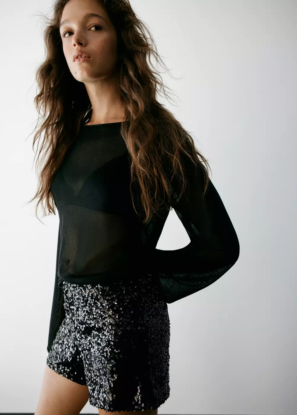 Short sequins, MANGO TEEN