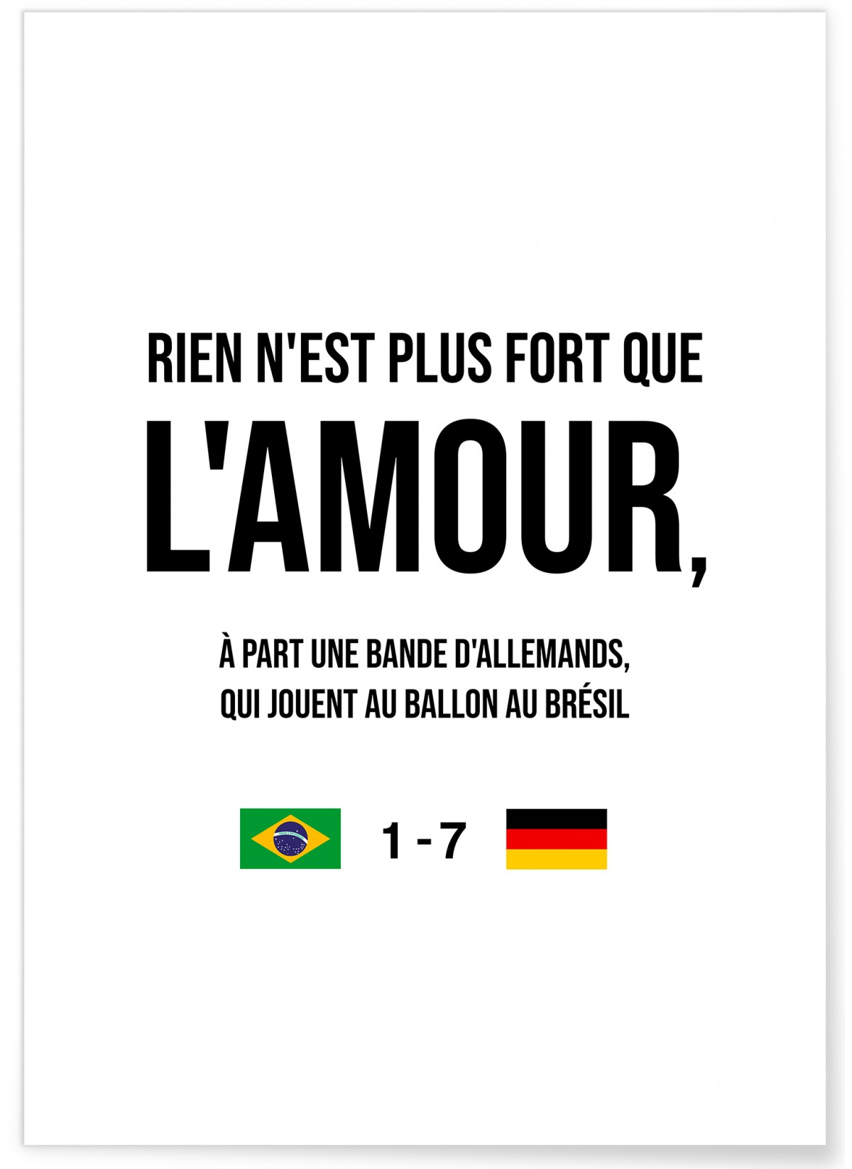 Poster 'Rien n'est plus fort...', L'AFFICHERIE