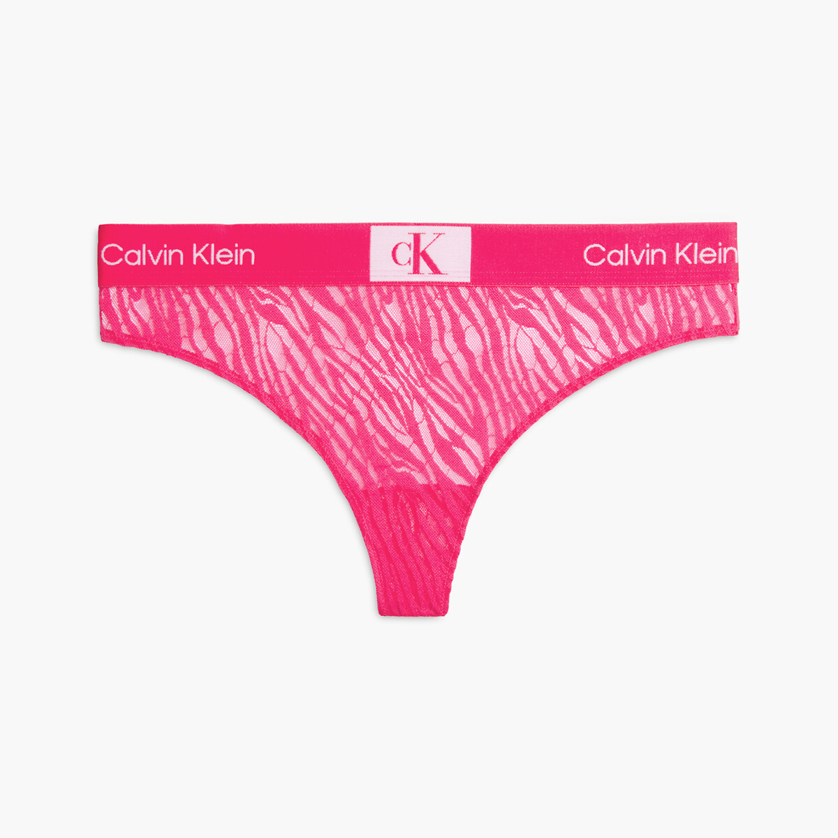 Tanga animal lace rosa liso Calvin Klein Underwear