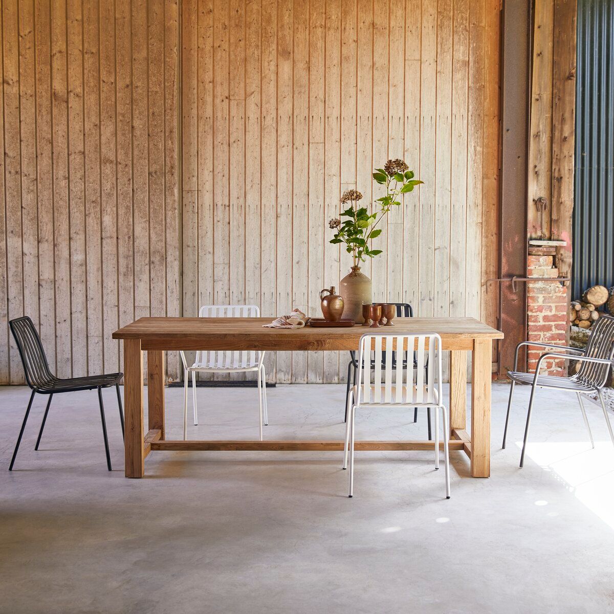 Table à rallonge en acacia 200 x 100 cm - Mobilier de jardin - Tikamoon