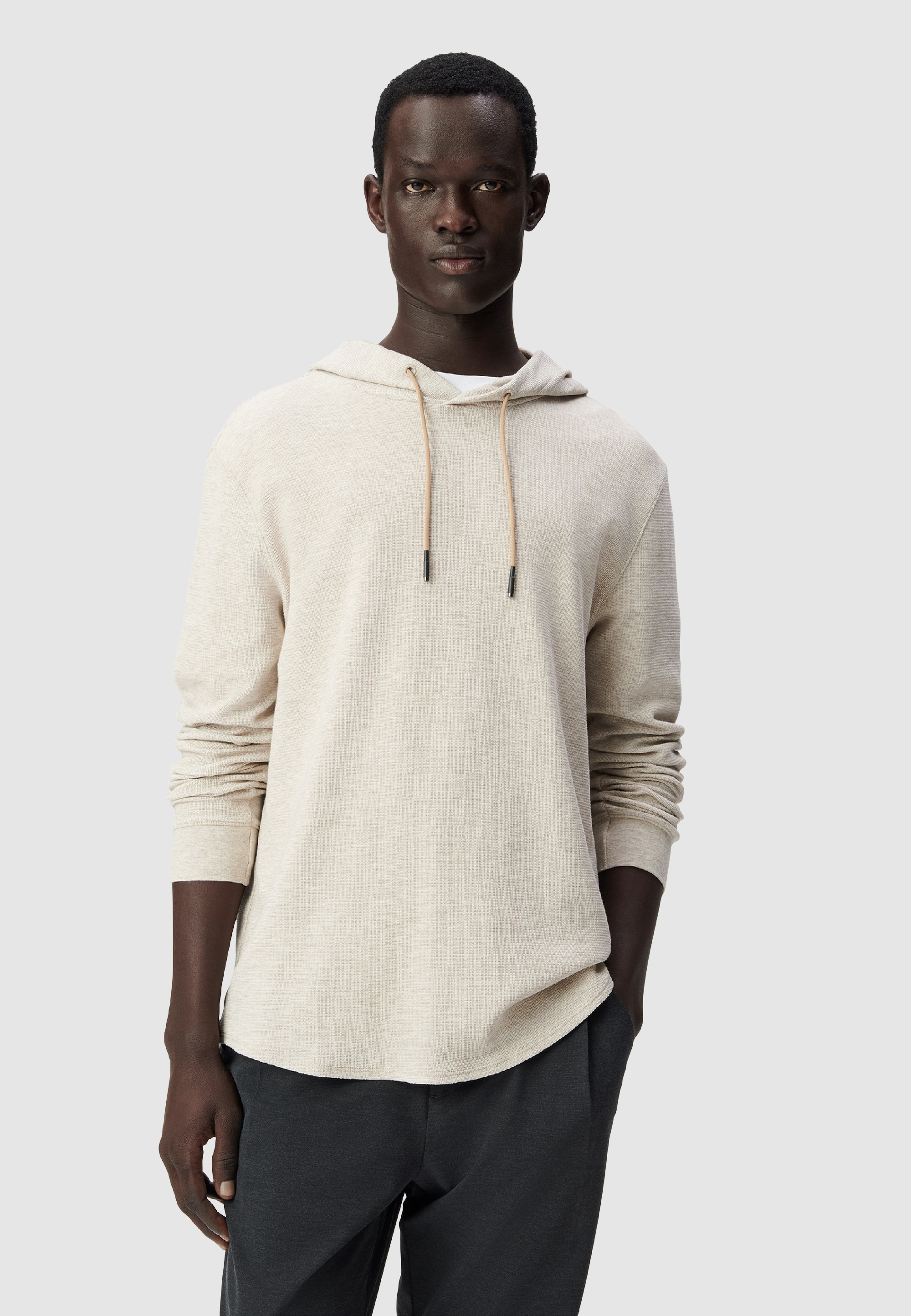 Tee-shirt à capuche maille relief, IKKS