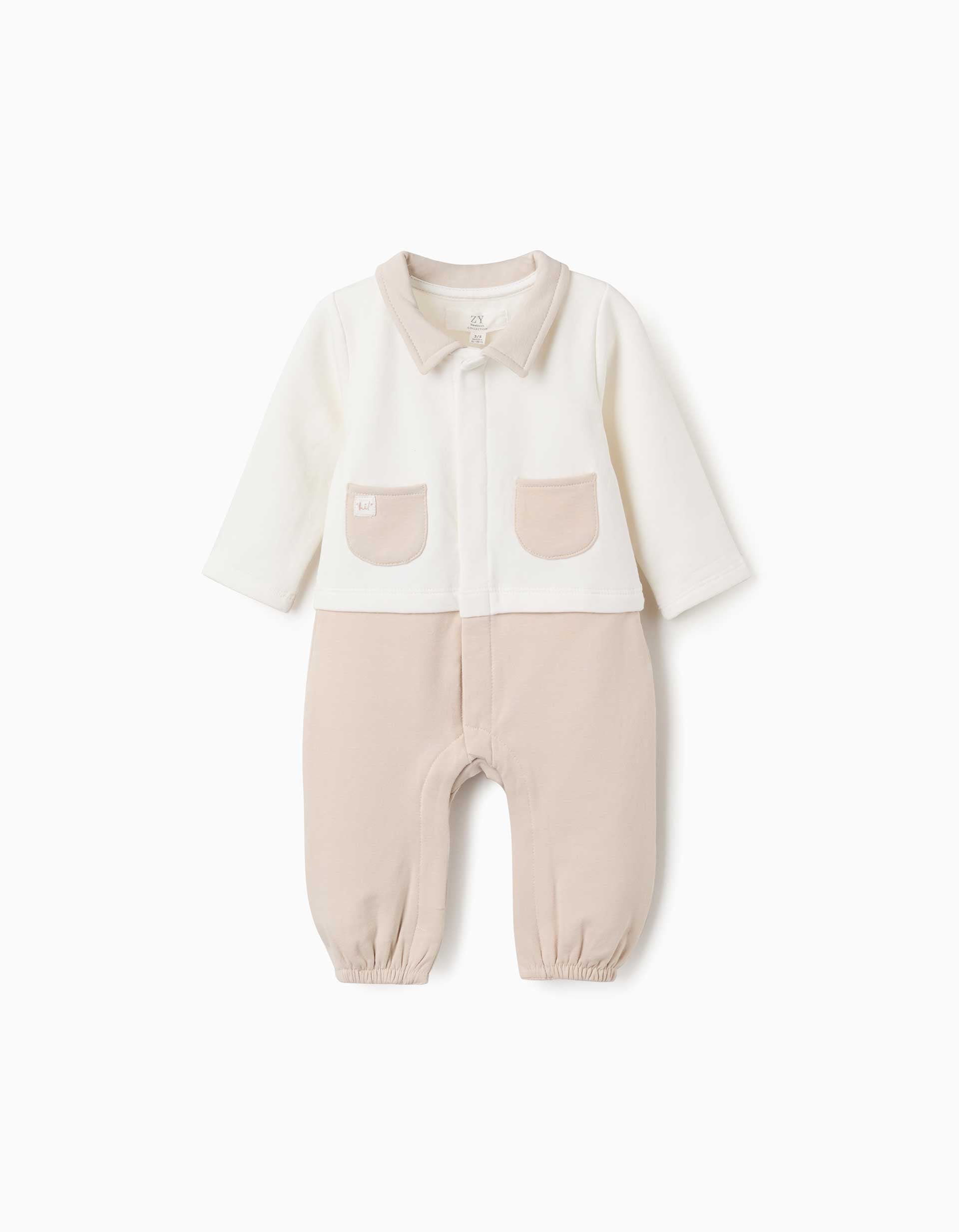 Combinaison avec intérieur en coton peigné, ZIPPY
