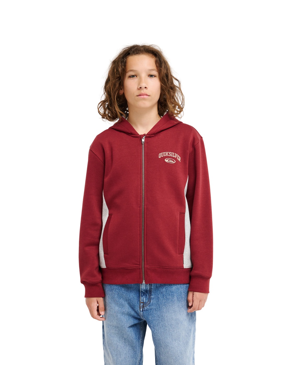 Sweat capuche zippé NO TEACHER, QUIKSILVER