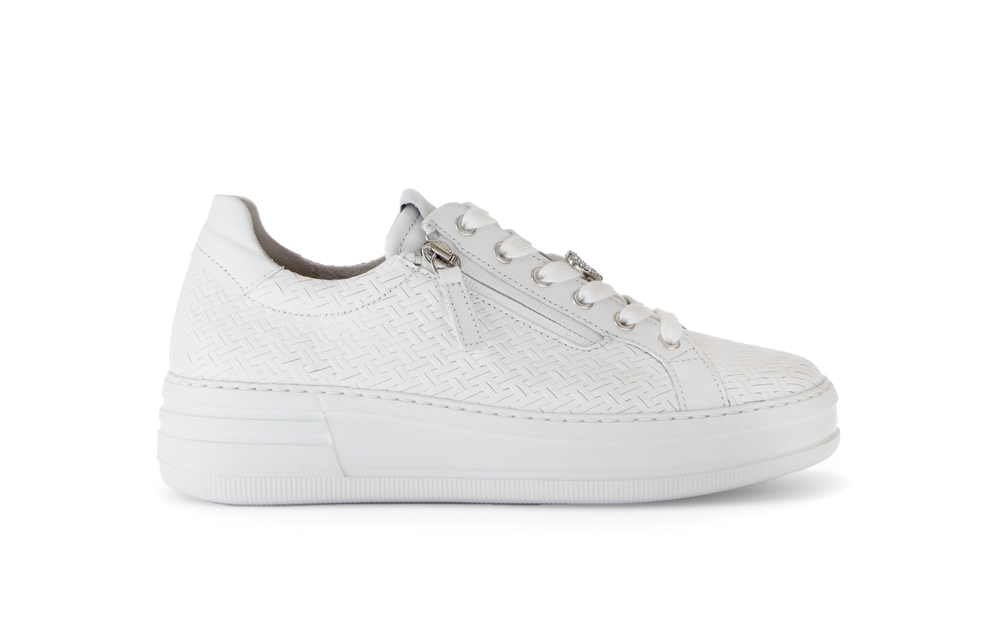 Baskets en cuir à talon compensé, GABOR