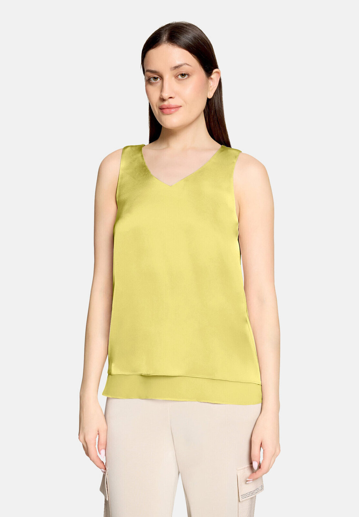 Haut façon blouse unicolore, BETTY BARCLAY