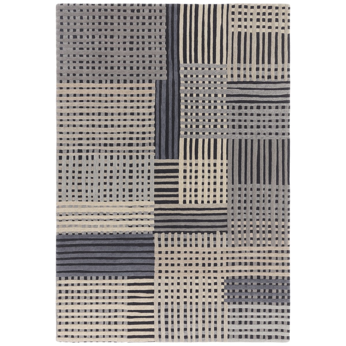 Tapis salon et chambre moderne en laine FACET, NOVATREND