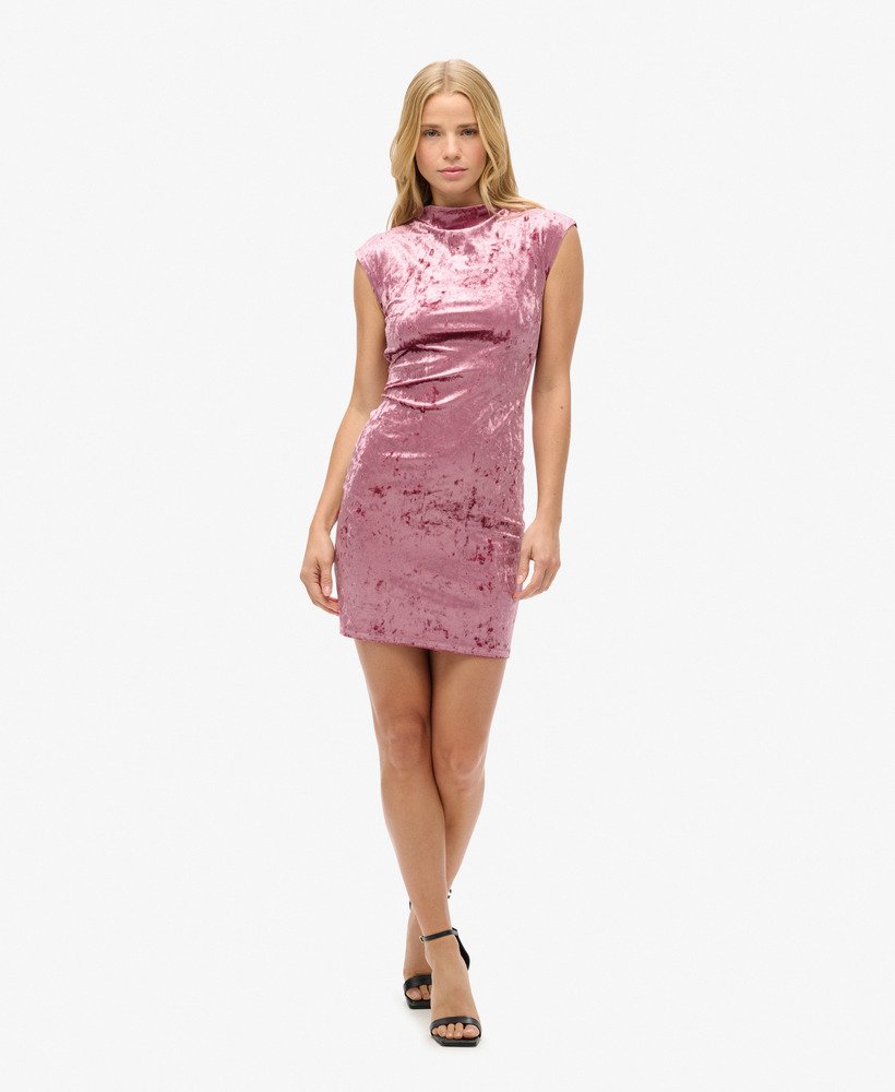 Robe moulante en velours, SUPERDRY