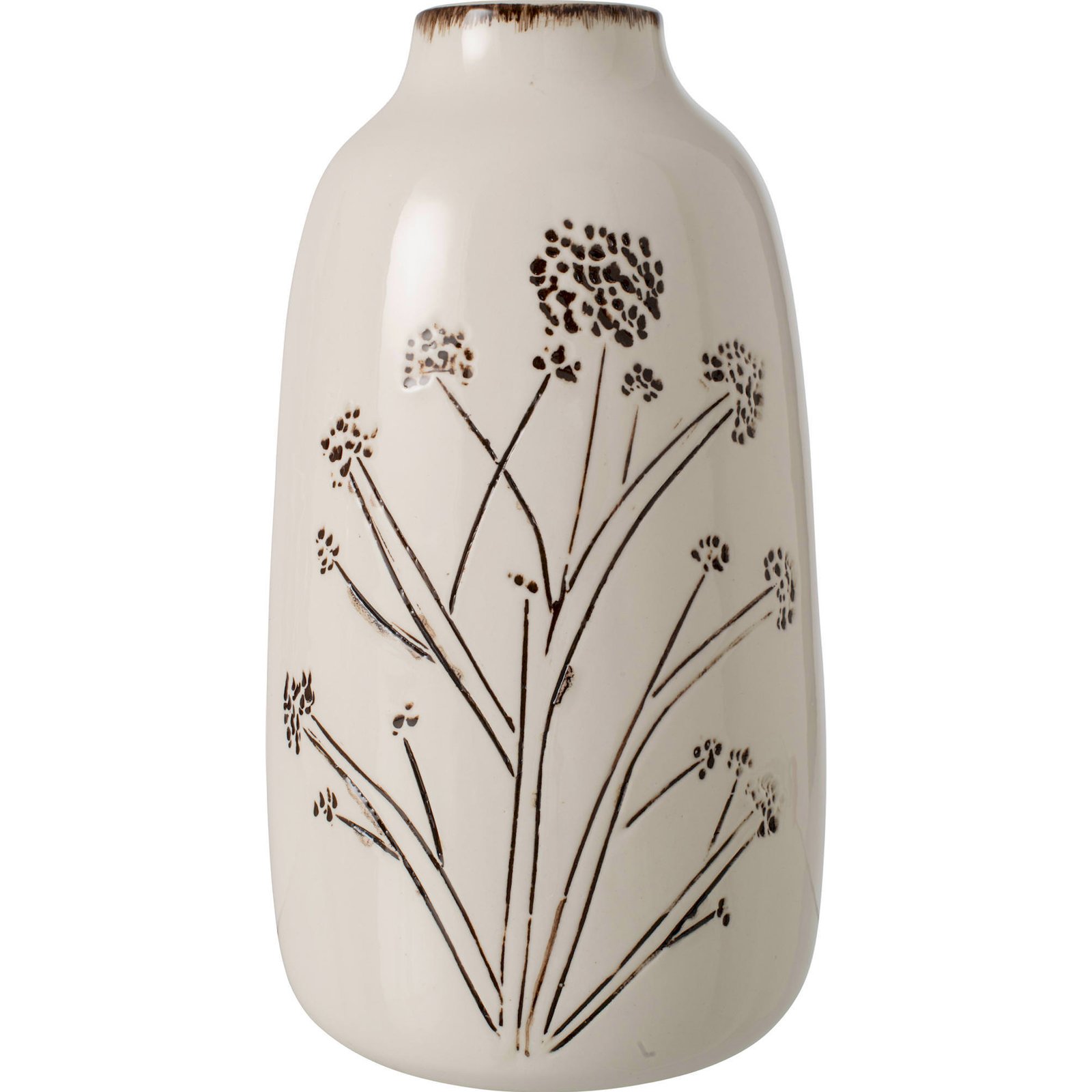 Vase en porcelaine à motif floral, RECOLLECTION