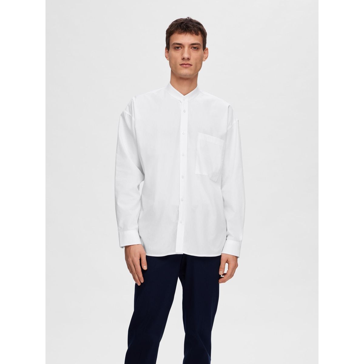 Chemise a best sale bande homme