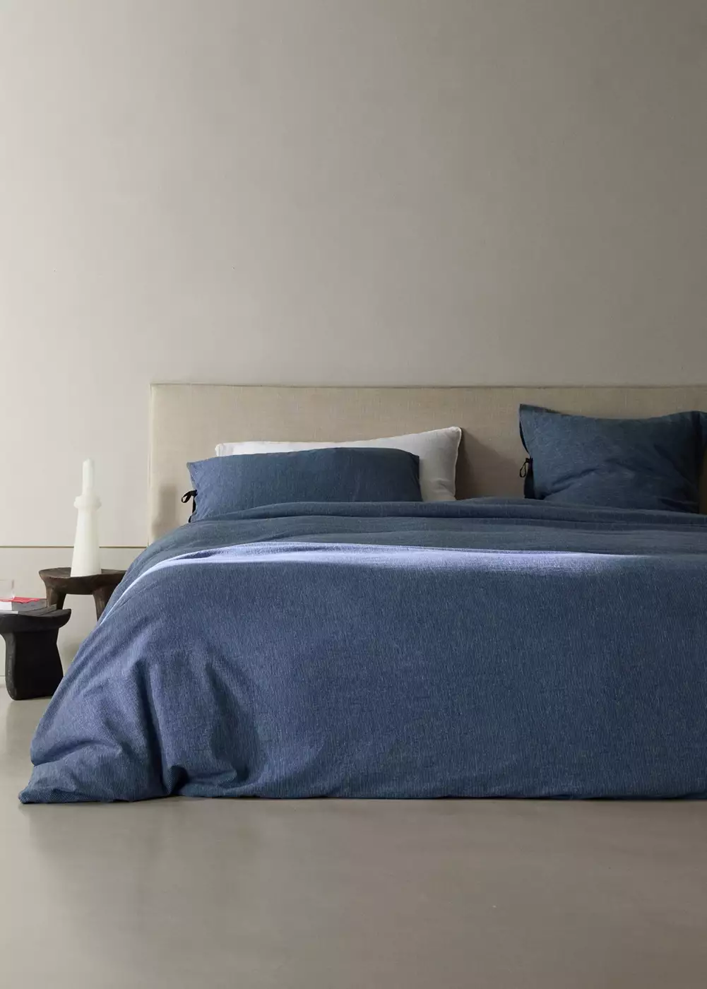 Housse de couette lin et coton Lit 135/140 cm, MANGO HOME