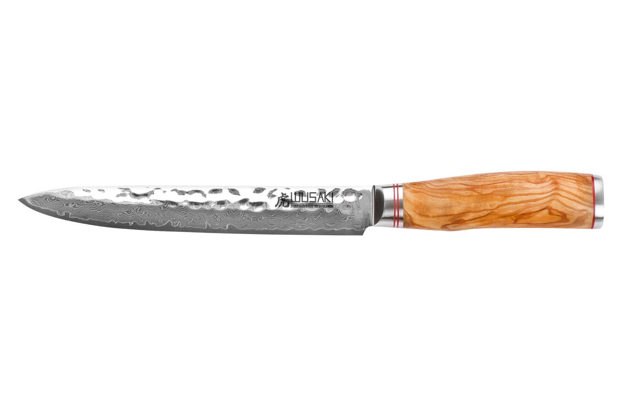 Couteau trancheur damas 10Cr 20cm, WUSAKI
