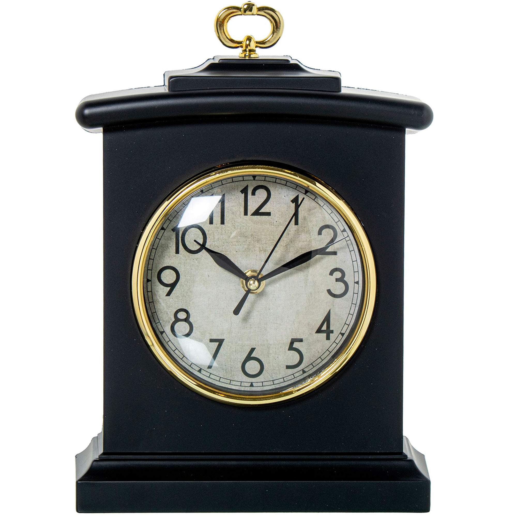 Horloge à poser acrylique noir et doré 20x7x28.5cm, WADIGA