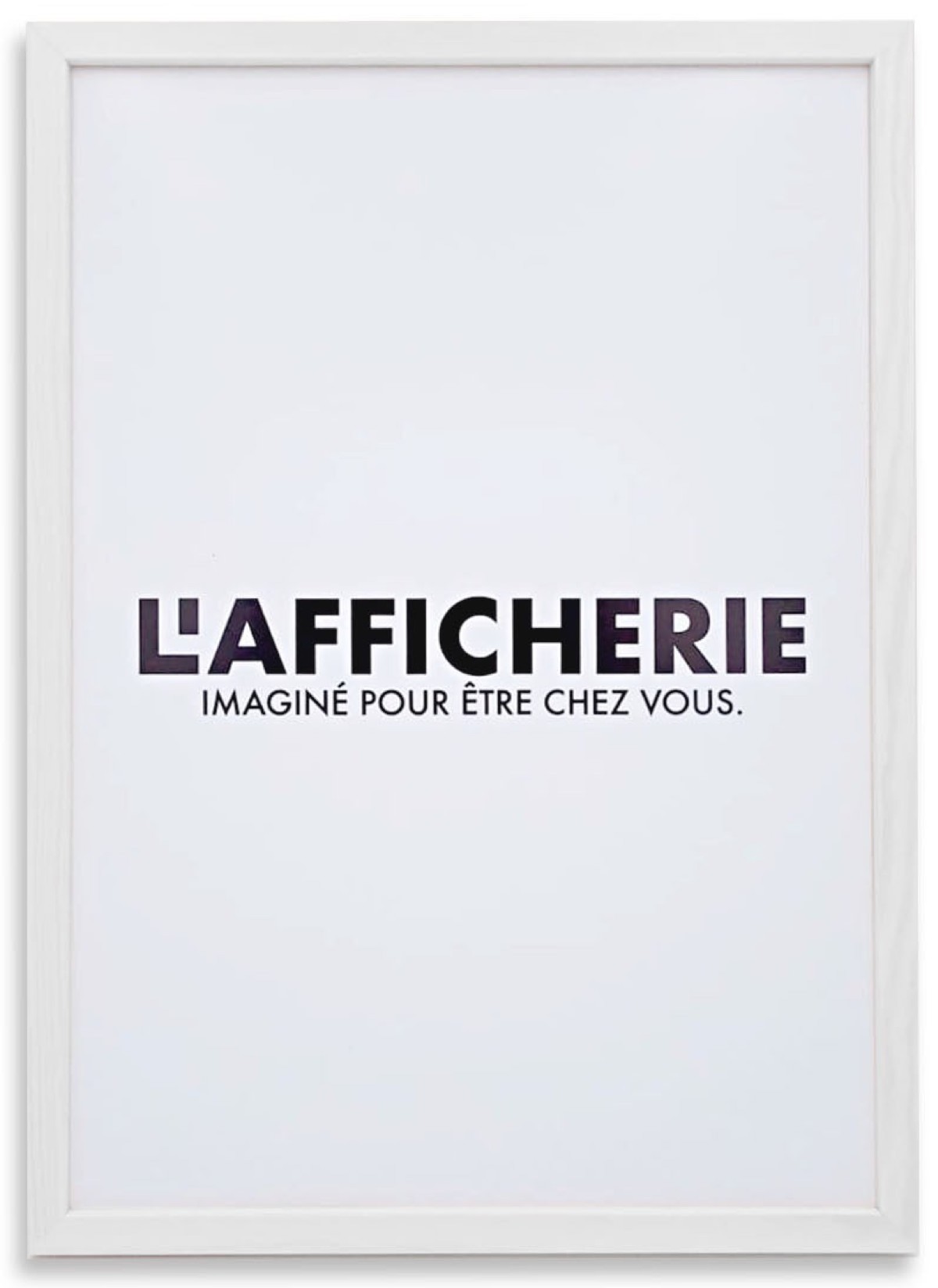 Cadre bois blanc, L'AFFICHERIE