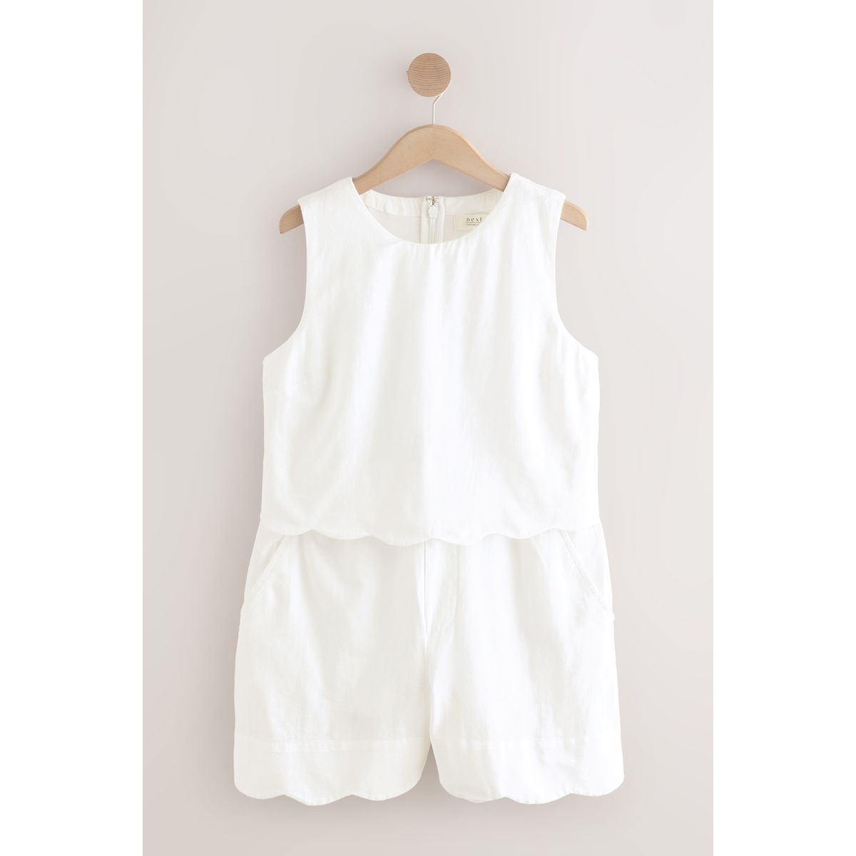 Combi-short sans manches à bords festonnés, NEXT