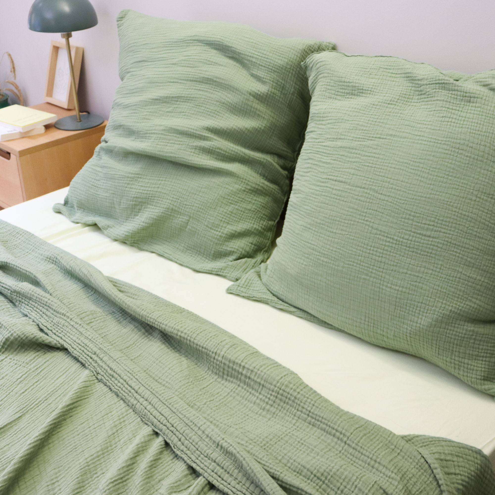Drap Plat Lot De 2 Draps Plats 100% Coton - GREEN MARK, 180x275 Cm, Beige Sable Drap Plat Coton