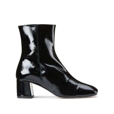 Patent Leather Ankle Boots, Made in Europe LA REDOUTE COLLECTIONS