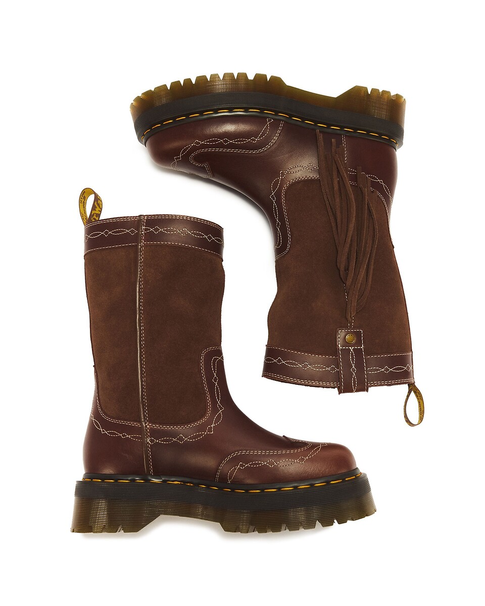 Dr. Martens Botas de piel Fringe Mid Pull On — photo 6