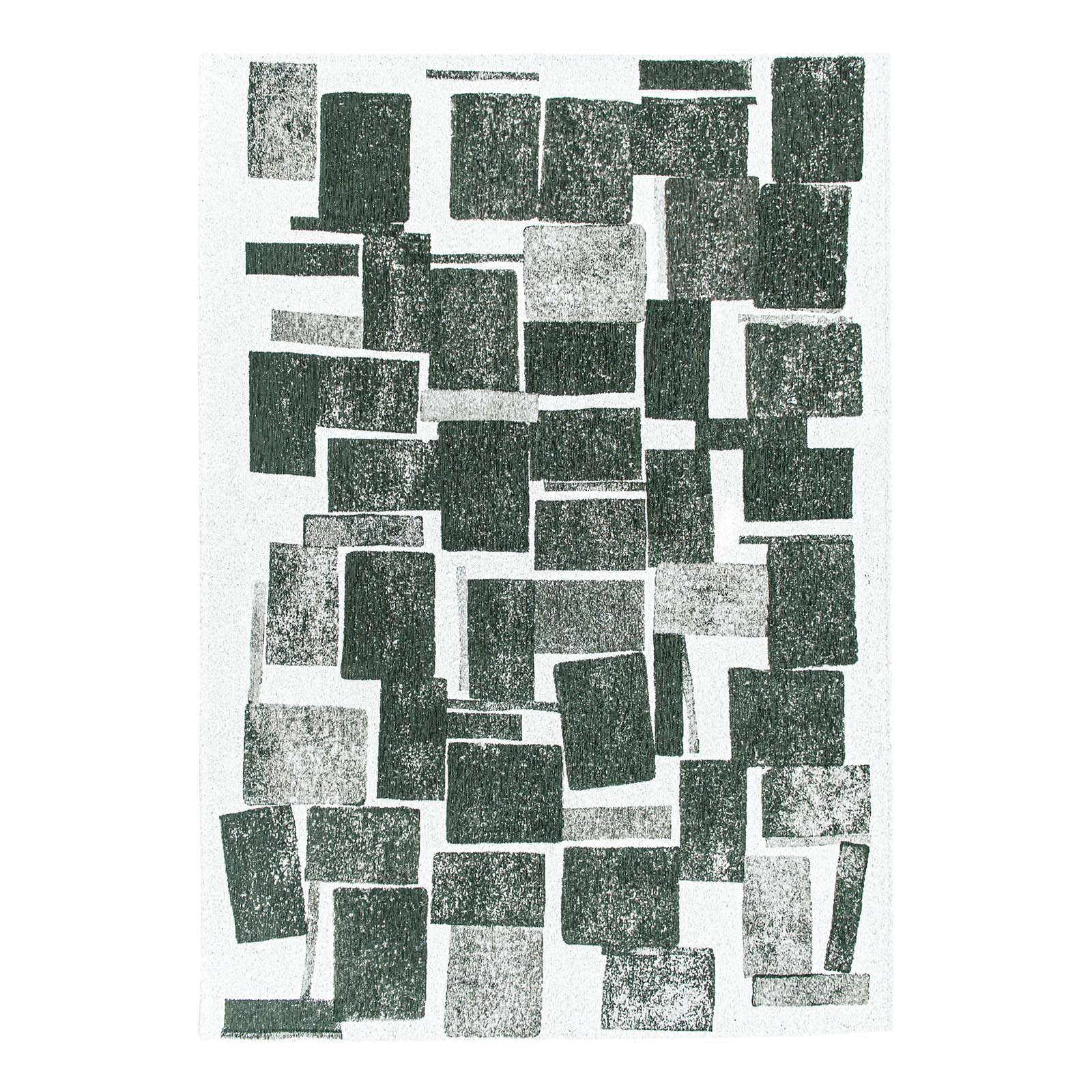 Tapis vert salon et chambre tissé plat PLATAN, NOVATREND