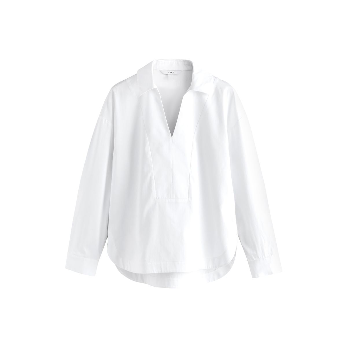 Chemise en popeline de coton manches longues, NEXT